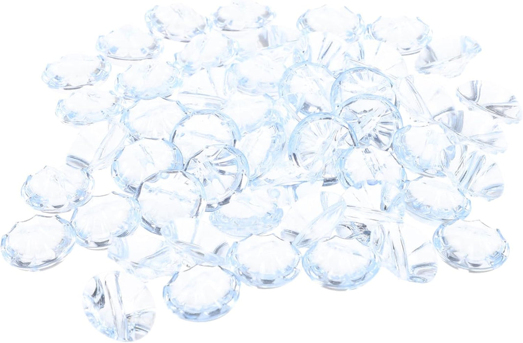 TEHAUX 50 Pcs Botones Redondos Transparentes De Costura - Quierox - Tienda Online