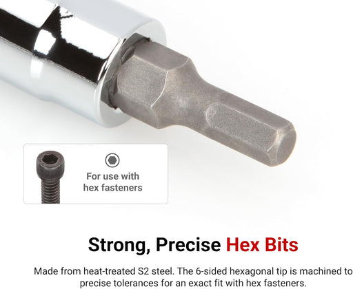 TEKTON Dado hexagonal de 1/4" x 1/8" | SHB02200 - Quierox - Tienda Online