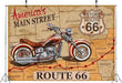 Telón de fondo vintage de tela, histórica ruta de Estados Unidos 66 - Quierox - Tienda Online