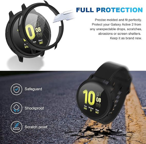 Tensea - 2 fundas protectoras compatibles con pantalla Samsung Galaxy Watch Active 2, 40 mm, protectora de TPU suave - Quierox - Tienda Online