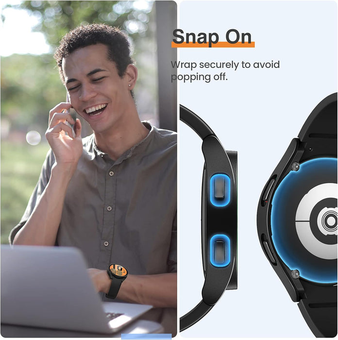 Tensea - Funda protectora de pantalla para Samsung Galaxy Watch 4 de 1.732 pulgadas - Quierox - Tienda Online