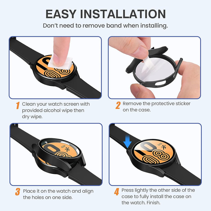 Tensea - Funda protectora de pantalla para Samsung Galaxy Watch 4 de 1.732 pulgadas - Quierox - Tienda Online