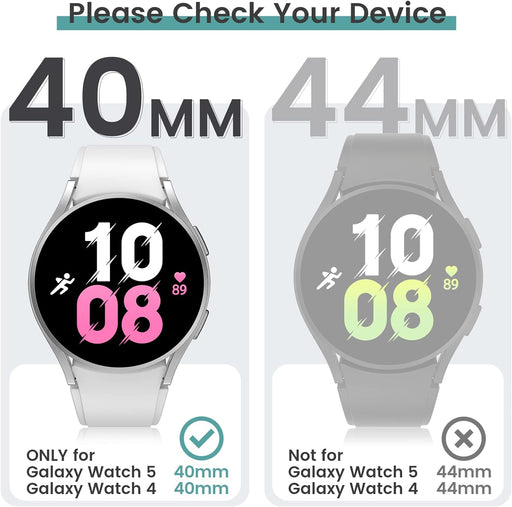Tensea - Paquete de 4 + 4: Protector de pantalla para Samsung Galaxy Watch 4 de 1.57" - Quierox - Tienda Online