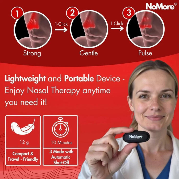 Terapia de luz roja NoMore original para la nariz: dispositivo nasal LED - Quierox - Tienda Online