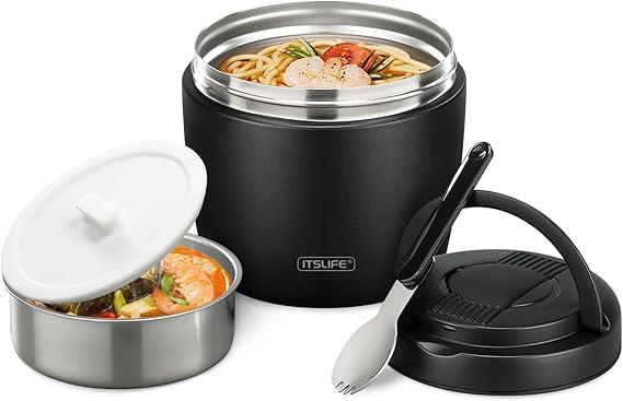 Termo de sopa para comida caliente, contenedor de almuerzo aislado de acero inoxidable de 32 onzas - Quierox - Tienda Online
