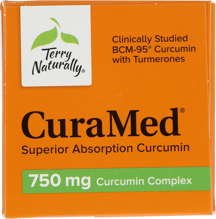 Terry Naturally CuraMed 750 mg Complejo de curcumina - 120 cápsulas blandas - Quierox - Tienda Online