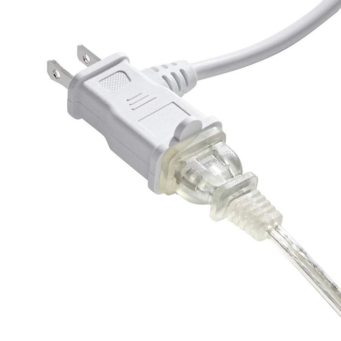 Tesler Regulador de intensidad de sobremesa con acabado blanco para bombillas CFL/LED, enchufable y con puerto USB