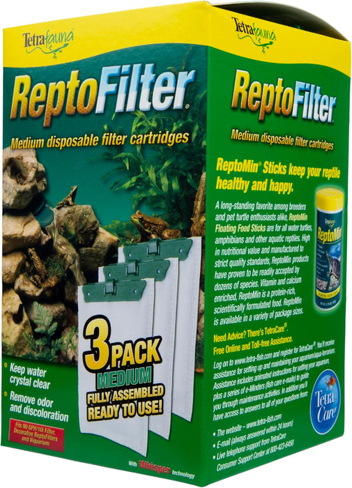 Tetra fauna Cartuchos de filtro ReptoFilter de Tetra, Verde, paquete de 3 - Quierox - Tienda Online