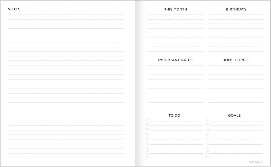 TF PUBLISHING Julio 2024 - Junio 2025 Planificador mensual mediano en rosa y rojo - Quierox - Tienda Online