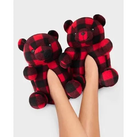 The Children's Place Pantuflas de oso a cadros para niños - Quierox - Tienda Online