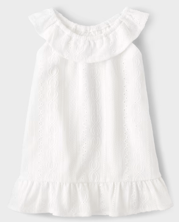The Children's Place Vestido con volantes y ojales Mommy And Me para niñas - Quierox - Tienda Online