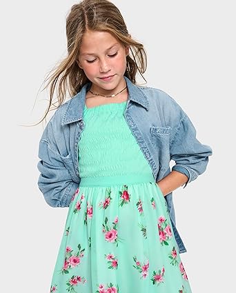 The Children's Place Vestidos elegantes de manga corta para niñas - Quierox - Tienda Online