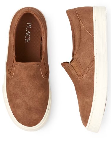 The Children's Place Zapatillas Sin Cordones De Uniforme Para Niños - Bronceado - Quierox - Tienda Online