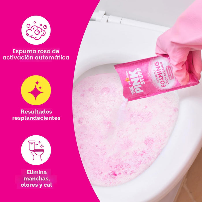 The Pink Stuff - Limpiador de inodoro con espuma Miracle Power - Quierox - Tienda Online
