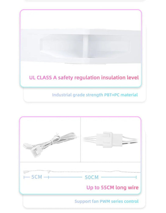 Thermalright 3 pcs de Ventiladores de chasis TL - C12CW - S de 12 cm y 4 pines - Quierox - Tienda Online