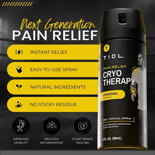 TIDL Spray analgésico de crioterapia alivio específico para el dolor de cuello, articulaciones y músculos 90ml g - Quierox - Tienda Online