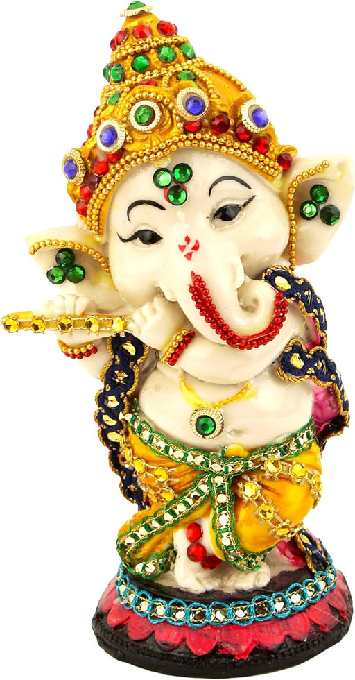 TIED RIBBONS Estatua de Ganesh | 5.5 pulgadas | - Quierox - Tienda Online
