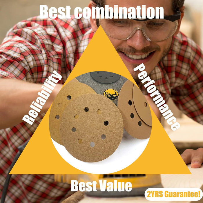 Tigershark disco de lijar, que no produce polvo, con gancho y lazo de línea dorada - Quierox - Tienda Online