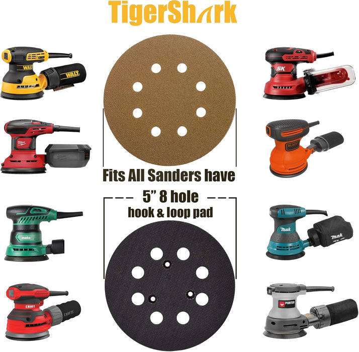 Tigershark disco de lijar, que no produce polvo, con gancho y lazo de línea dorada - Quierox - Tienda Online