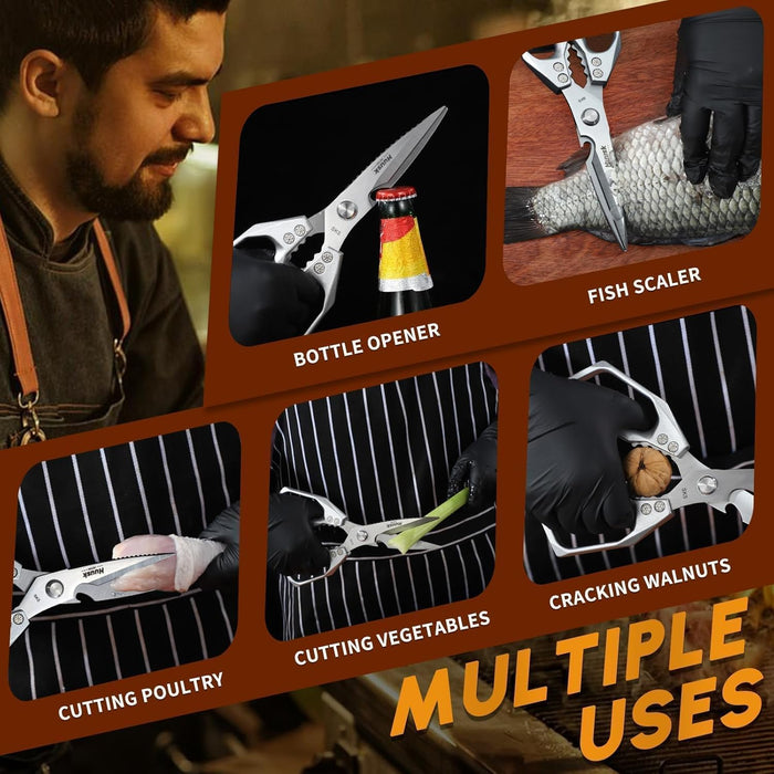 Tijeras de cocina multiusos de acero inoxidable - Quierox - Tienda Online