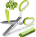 Tijeras de hierbas con 5 cuchillas y kit de limpieza de cocina de acero inoxidable para hierbas - Quierox - Tienda Online