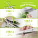 Tijeras de hierbas con 5 cuchillas y kit de limpieza de cocina de acero inoxidable para hierbas - Quierox - Tienda Online