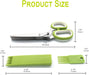 Tijeras de hierbas con 5 cuchillas y kit de limpieza de cocina de acero inoxidable para hierbas - Quierox - Tienda Online