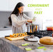 Tijeras de hierbas con 5 cuchillas y kit de limpieza de cocina de acero inoxidable para hierbas - Quierox - Tienda Online