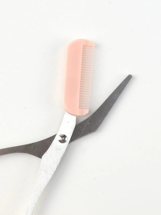 Tijeras rosas para cejas con peine, maquillaje, accesorios de maquillaje. - Quierox - Tienda Online