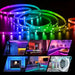 Tira de luces LED con control por aplicación, cinta RGB con Bluetooth e infrarrojos para dormitorio, 4m - Quierox - Tienda Online