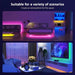 Tira de luces LED con control por aplicación, cinta RGB con Bluetooth e infrarrojos para dormitorio, 4m - Quierox - Tienda Online