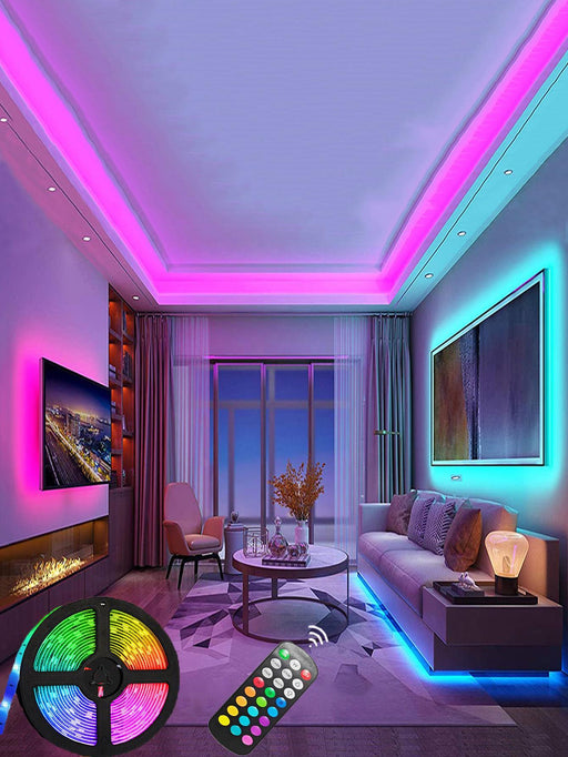 Tira de luces Led Rgb controlada por aplicación, 1m/2m/3m/5m - Quierox - Tienda Online