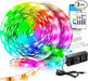 Tira de luces led RGB, de 130 pies, 24 V, controlada mediante aplicación, Bluetooth - Quierox - Tienda Online