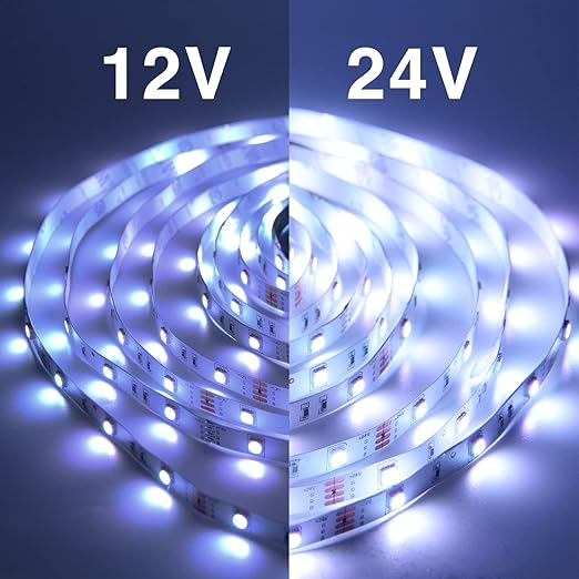 Tira de luces led RGB, de 130 pies, 24 V, controlada mediante aplicación, Bluetooth - Quierox - Tienda Online