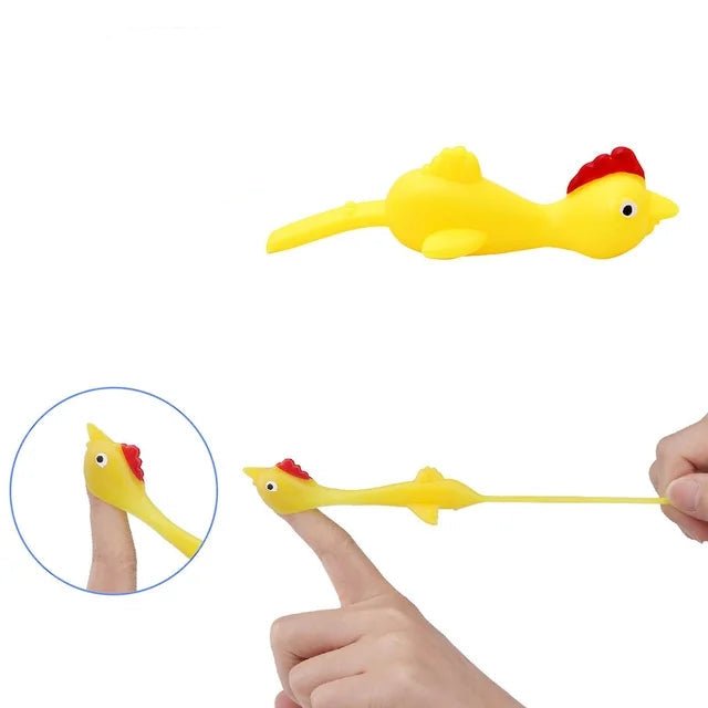 Tirachinas de pollo, juguete creativo de expulsión de pollo, juguete antiestrés de goma ligera - Quierox - Tienda Online