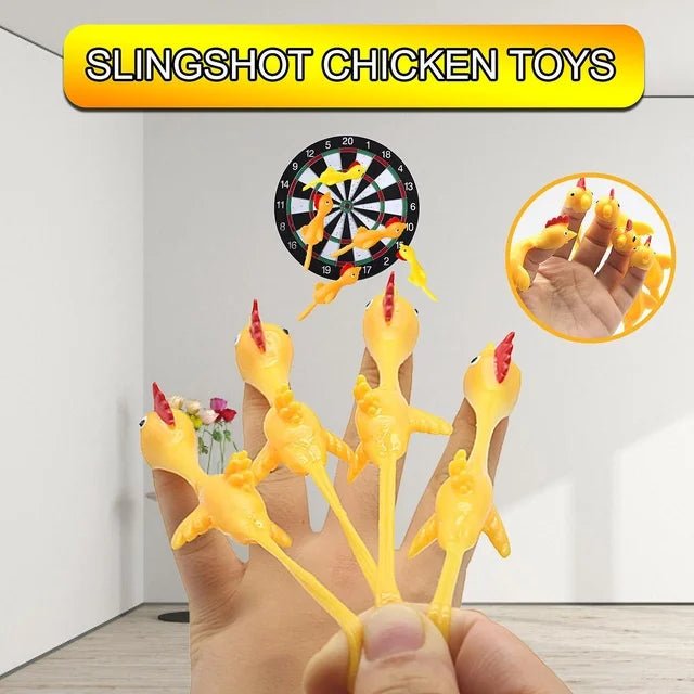 Tirachinas de pollo, juguete creativo de expulsión de pollo, juguete antiestrés de goma ligera - Quierox - Tienda Online