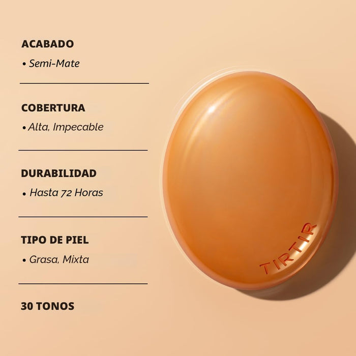 TIRTIR Mask Fit Ai Filter Cushion Foundation | Acabado semimate similar a la IA - Quierox - Tienda Online