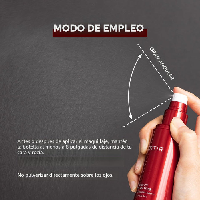 TIRTIR Mask Fit Spray fijador de maquillaje ligero no graso resistente a la transferencia 24H, 80ml - Quierox - Tienda Online