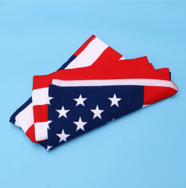 Toalla de baño de secado rápido con bandera americana, estera de natación, para playa - Quierox - Tienda Online