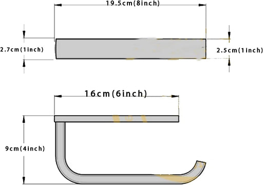 Toallero de papel, higiénico de montaje en pared, soporte para toallas de papel con tornillos - Quierox - Tienda Online