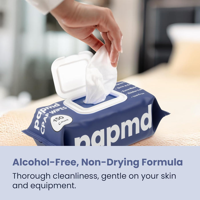 Toallitas CPAP sin perfume, paquete de 150 toallitas de viaje, tela gruesa sin pelusa - Quierox - Tienda Online