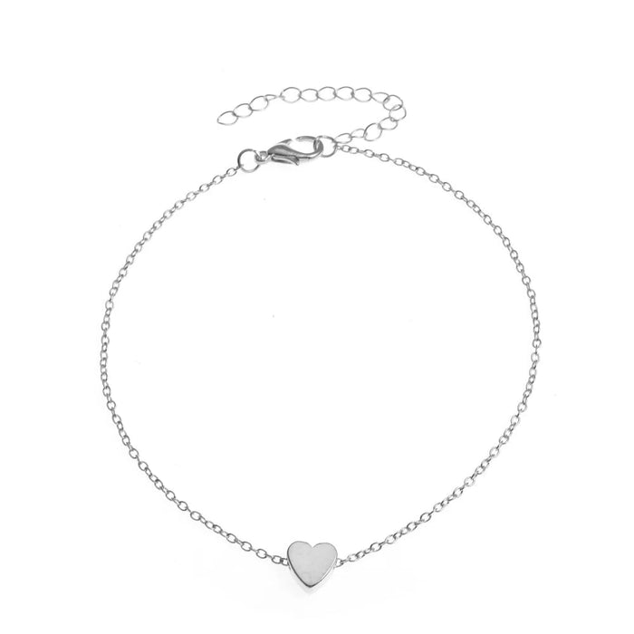 Tobillera de corazón para mujer, joyería de pie - Quierox - Tienda Online