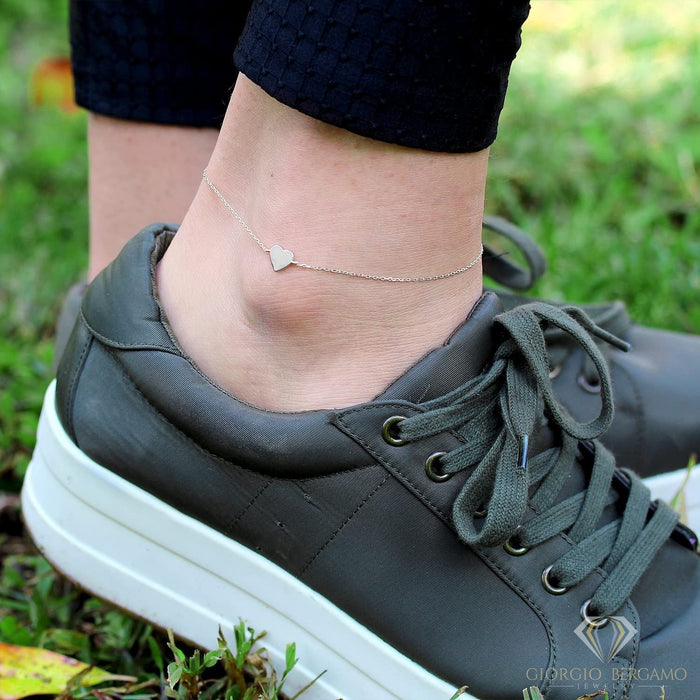 Tobillera de corazón para mujer, joyería de pie - Quierox - Tienda Online