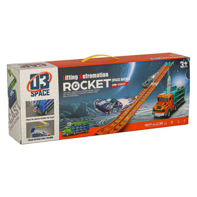 Tobogán de pista para transporte de coches de color naranja - Quierox - Tienda Online