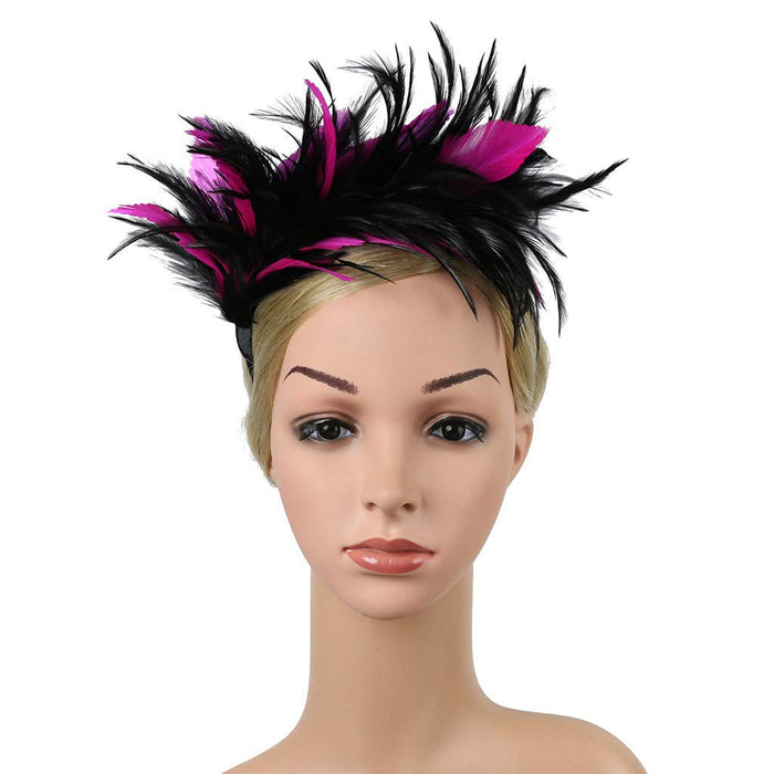 Tocado con lazo, plumas, tocado para cóctel, boda - Quierox - Tienda Online