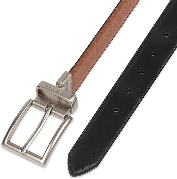 Tommy Hilfiger Cinturón de cuero reversible para hombre, diseño 2 en 1 - Quierox - Tienda Online