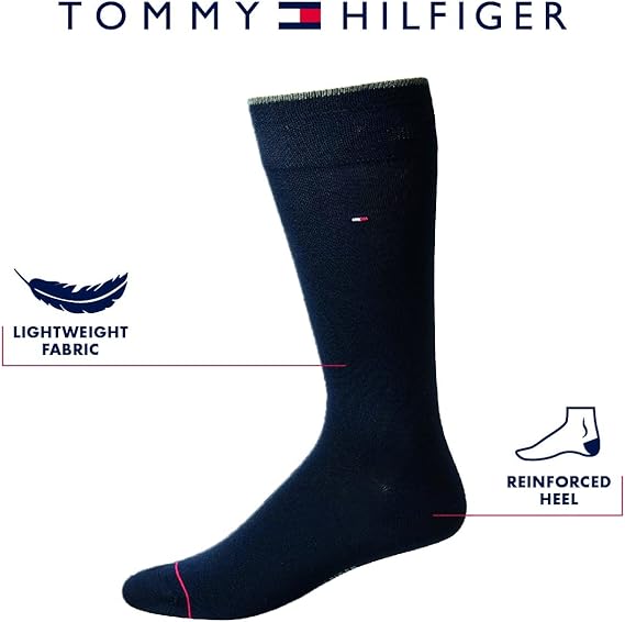 Tommy Hilfiger - Conjunto de cinco pares de calcetines de punto plano en mezcla de rayón - Quierox - Tienda Online