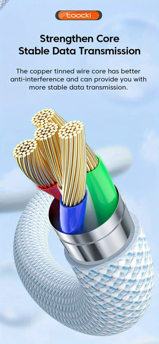 Toocki - Cable Micro USB 2.4A, Cable de datos de carga rápida - Quierox - Tienda Online