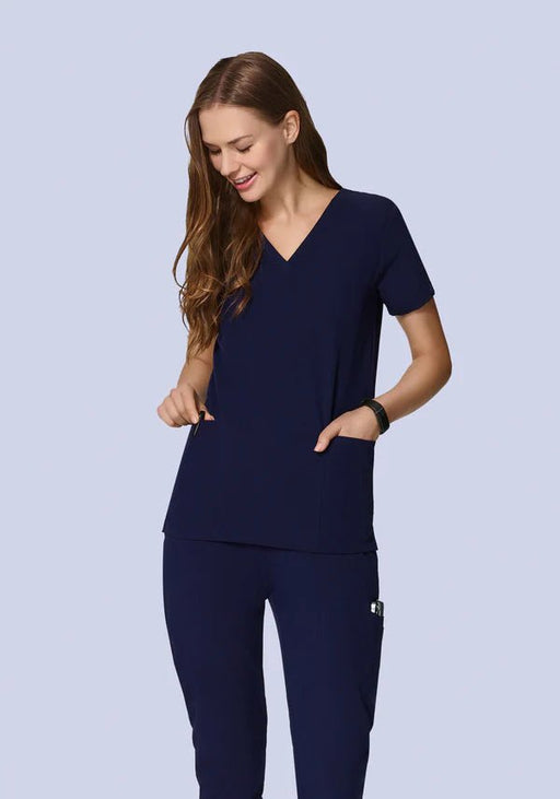 Top de 6 bolsillos azul marino - Quierox - Tienda Online