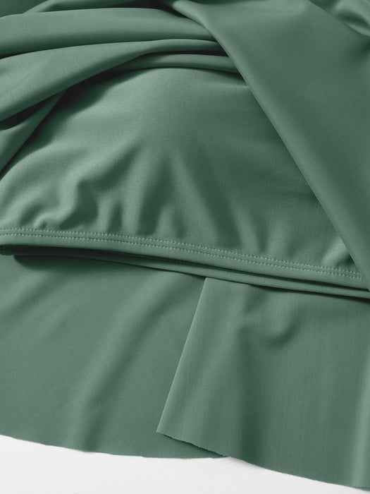 top de bikini con dobladillo de pañuelo liso para playa de verano Swim Lushoire - Quierox - Tienda Online